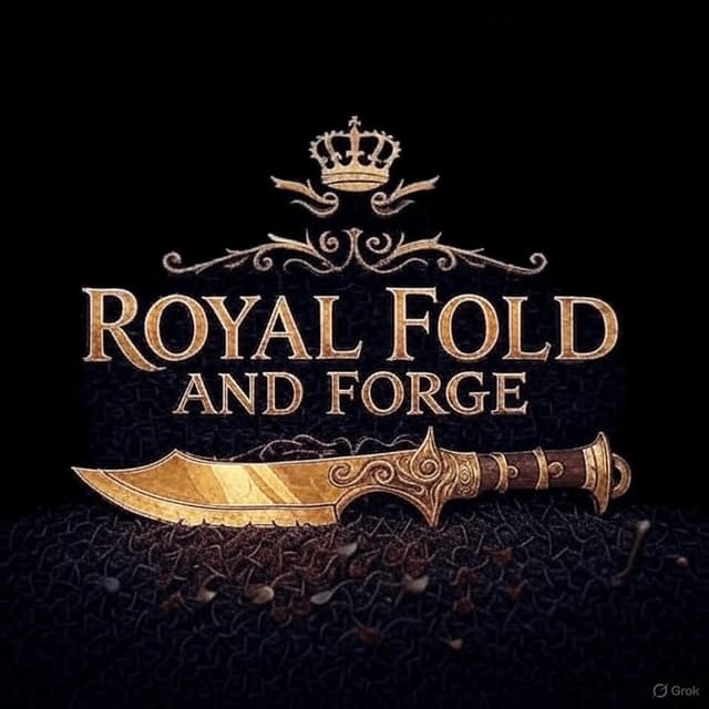 Royal Fold & Forge Artisanal Logo